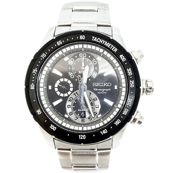 [Clearance] Seiko Quartz Chronograph Stainless Steel SNAC89P1 Watch