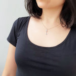 18K/ 750 White Gold 21st Birthday Key Pendant