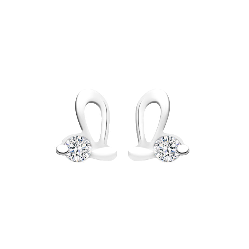 18K/ 750 White Gold Adore Diamond Earrings