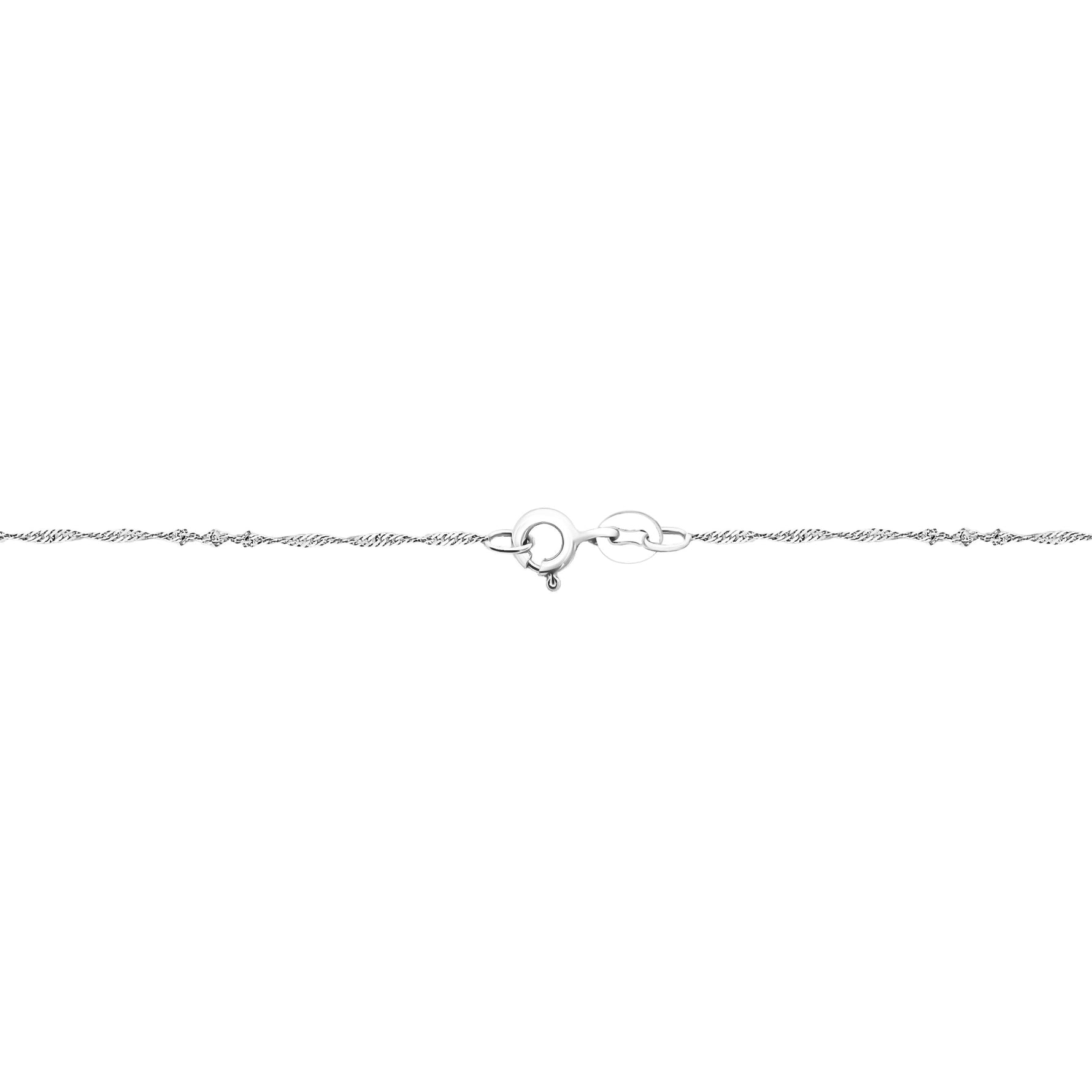 18K (750) White Gold Ladies/ Women/ Kids Singapore Necklace