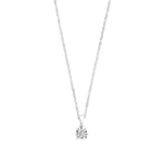 18K/ 750 White Gold Everyday Wear Solitaire Diamond Pendant