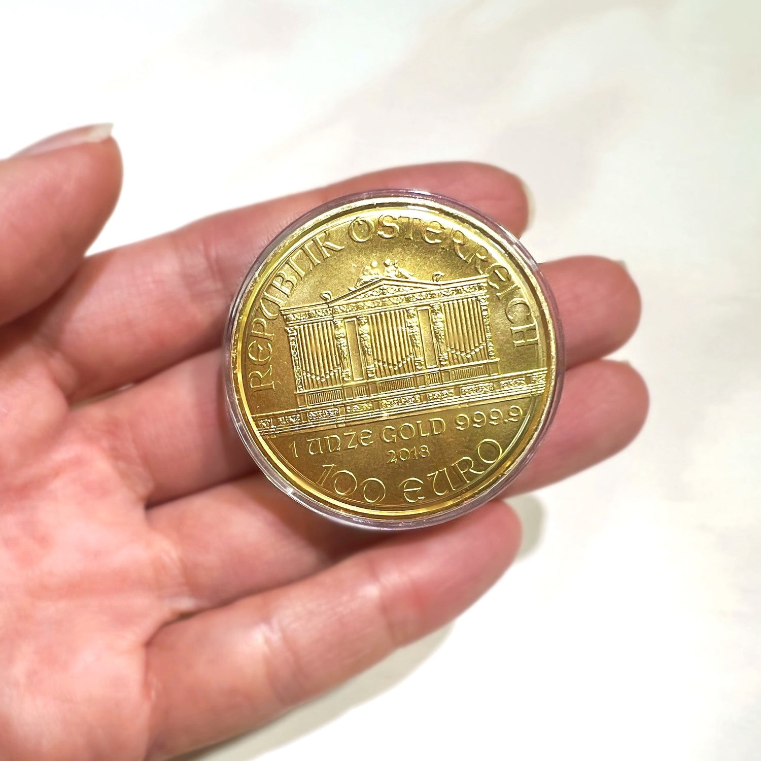 24K/999.9 Gold Austria Vienna Philharmonic 2018 Collectible Coin 1 Oz