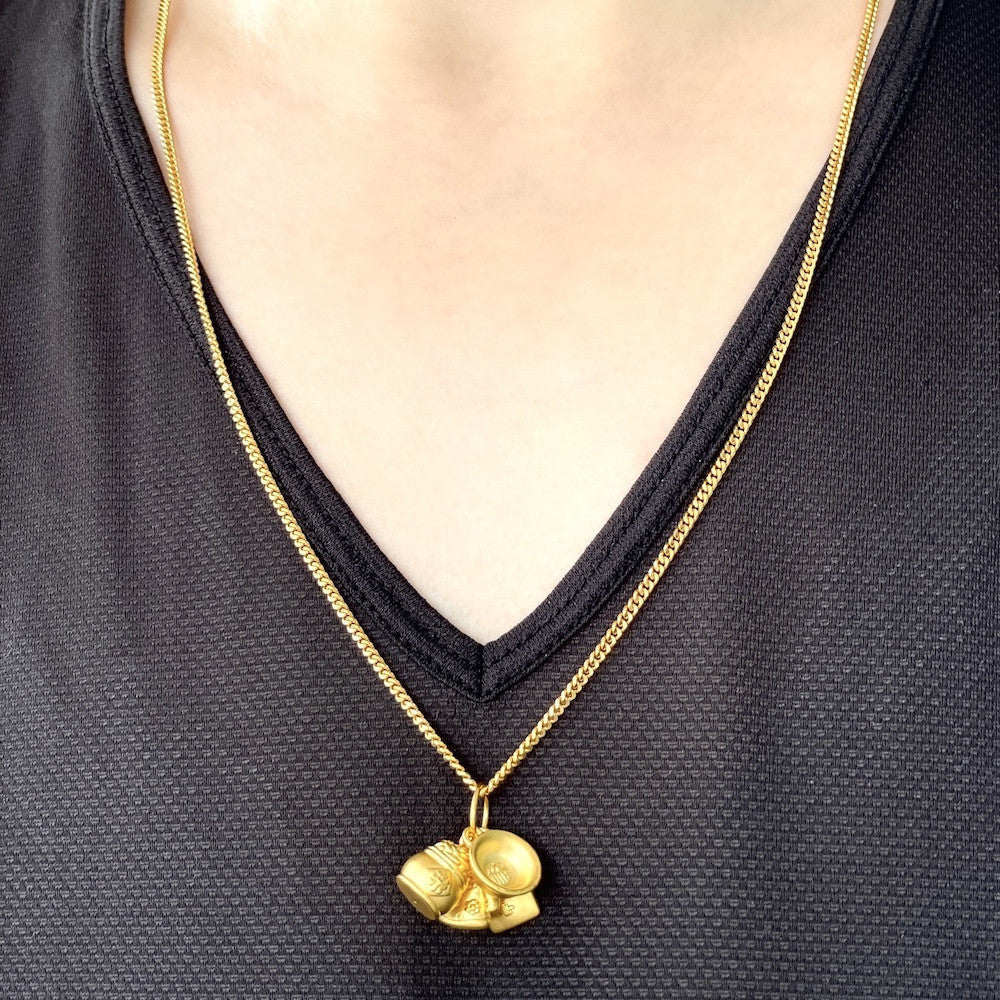 24K/ 999 Yellow Gold Abundance 丰衣足食 Pendant/ Charm