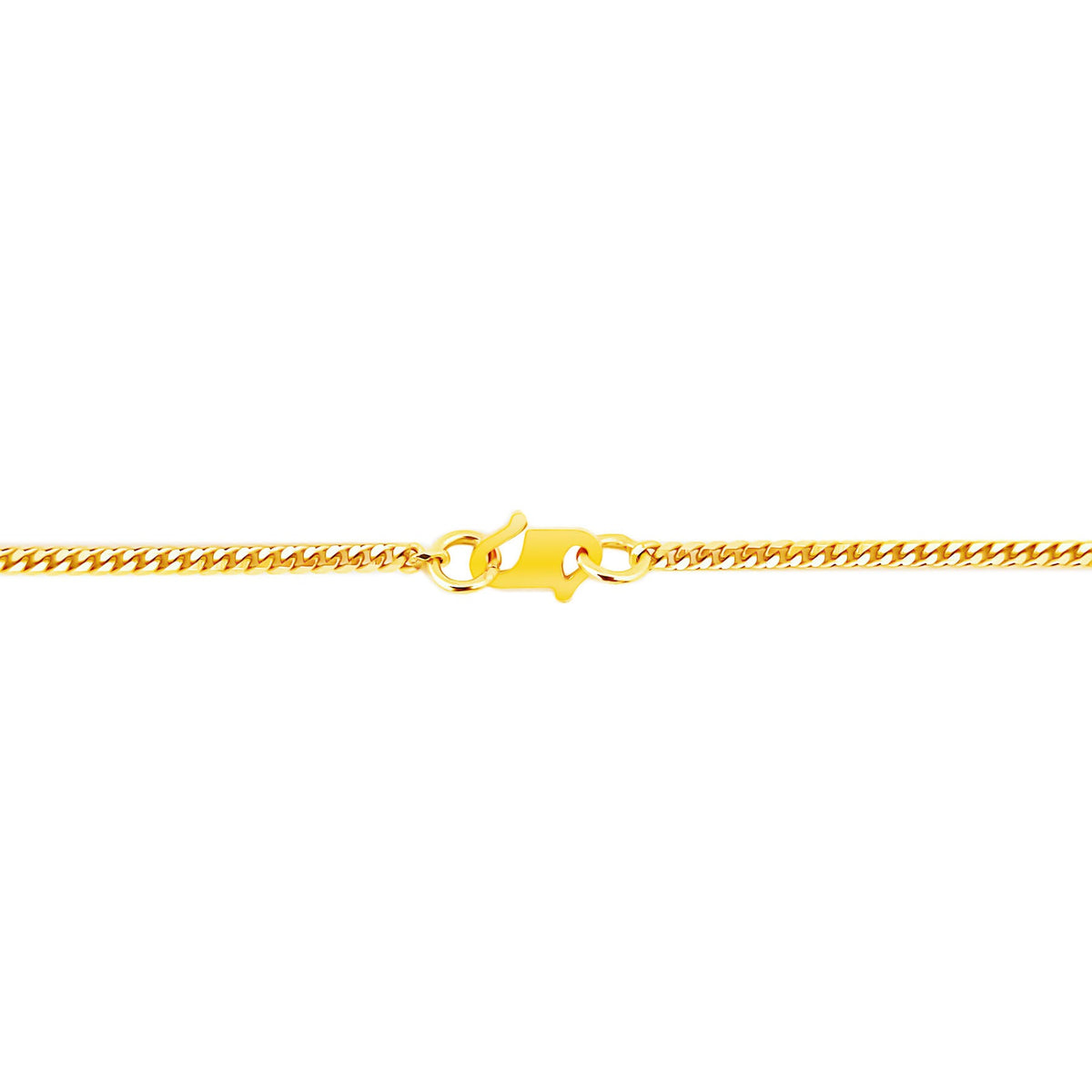 22K (916) Yellow Gold Unisex Curb Necklace