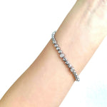 21K/ 850 Gold Diamond Bezel Set Tennis Bracelet