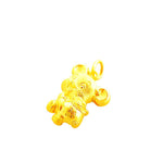 24K (999) Yellow Gold Happy & Prosperous Mouse Pendant