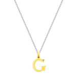 9K (375) Yellow Gold Ladies/ Women Letter G Diamond Pendant
