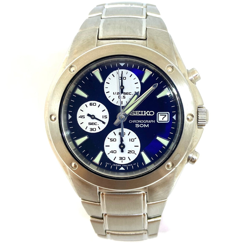 Clearance Seiko Quartz Chronograph Stainless Steel SNDA97P1 Watch Far East Jewellers