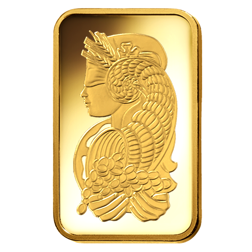 PAMP Suisse 24K (999.9) Gold Lady Fortuna Collectible Gold Bar 10 gram