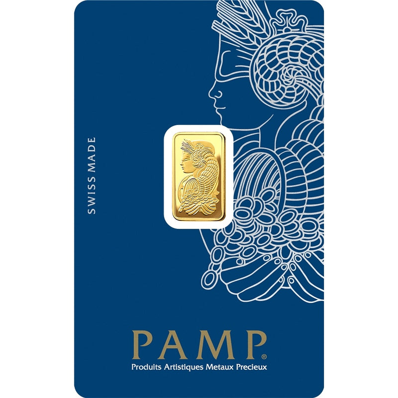 PAMP Suisse 24K/999.9 Gold 2.5 gram Lady Fortuna Collectible Gold Bar