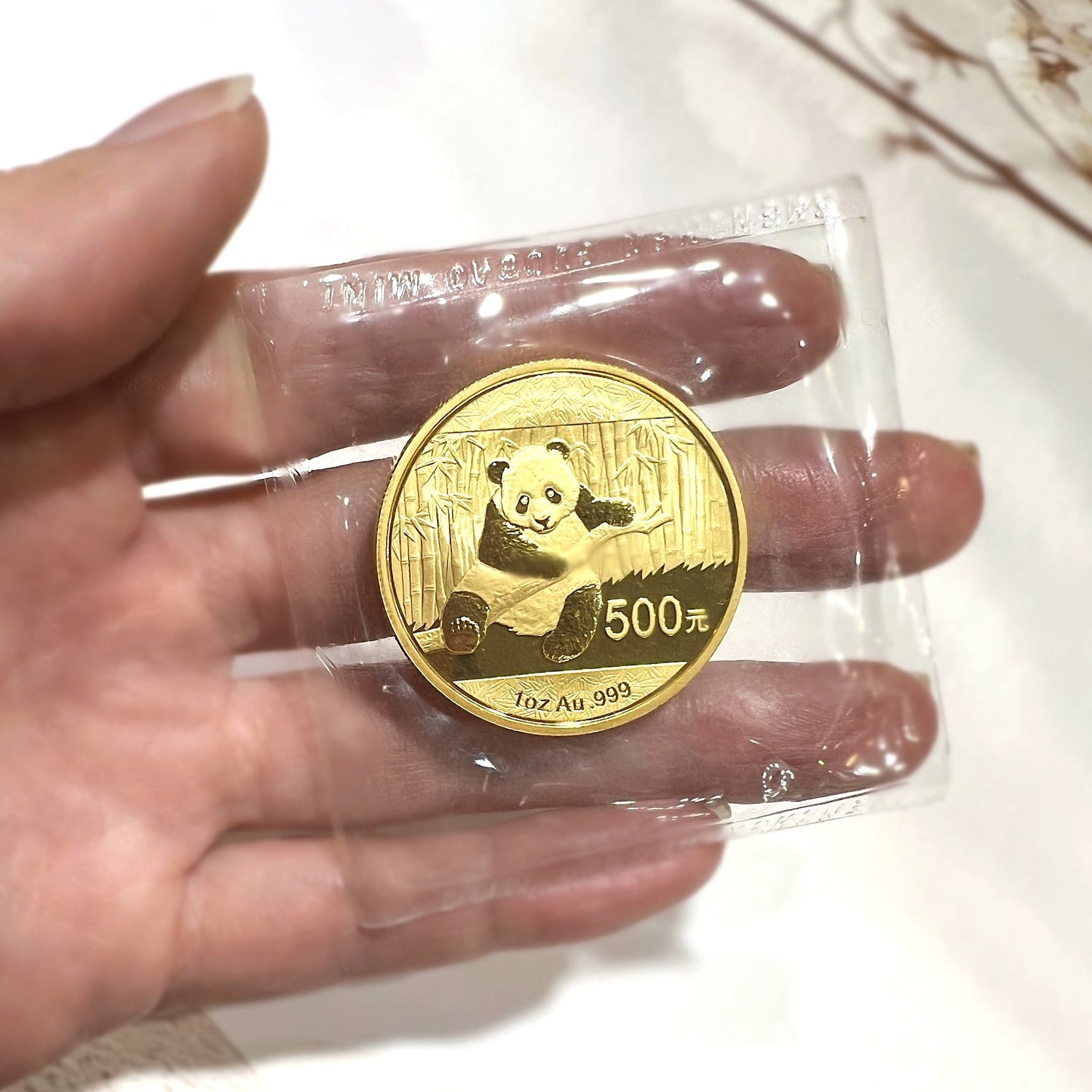 24K/999 Gold Chinese Panda 2014 Collectible Coin 1 Oz