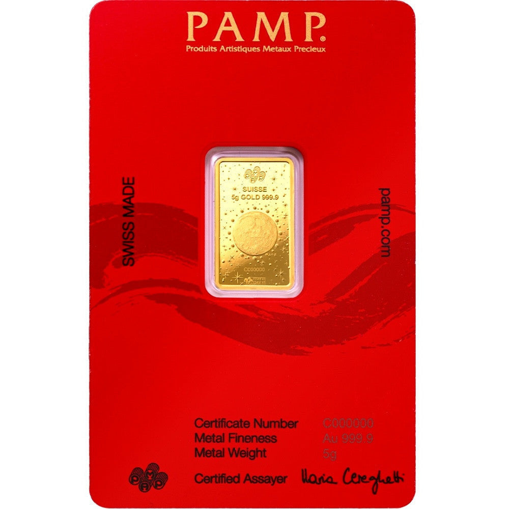 PAMP Suisse 24K/999.9 Gold 2025 Lunar Snake Gold Bar