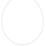 18K/ 750 White Gold Shimmer Mirror Necklace